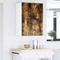 Preview: Hängeschrank mit Regal Riga 2 pcs Geräucherte Eiche und Weiß