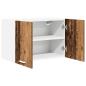 Preview: Hängeschrank Riga 2 pcs Altes Holz und Weiß 60 x 31 x 40 cm