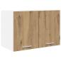 Preview: Hängeschrank Riga Artisan-Eiche und Weiß 60 x 31 x 40 cm