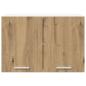 Preview: Hängeschrank Riga Artisan-Eiche und Weiß 60 x 31 x 40 cm