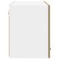 Preview: Hängeschrank Riga Artisan-Eiche und Weiß 60 x 31 x 40 cm