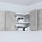 Preview: H?ngeschrank Betongrau und Wei? 57 x 57 x 40 cm Holzwerkstoff