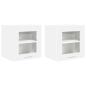 Preview: Hängeschrank Riga 2 pcs Weiß 40 x 31 x 40 cm Holzwerkstoff