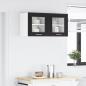 Preview: ARDEBO.de - Hängeschrank Riga 2 pcs Schwarz Eichen-Optik 40 x 31 x 40 cm