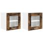 Preview: Hängeschrank Riga 2 pcs Geräucherte Eiche 40 x 31 x 40 cm
