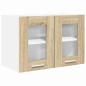 Preview: Hängeschrank mit Regal Riga 2 pcs Sonoma-Eiche 60 x 31 x 40 cm