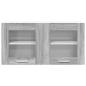 Preview: Hängeschrank mit Tür Riga Grau Sonoma und Weiß 80 x 31 x 40 cm