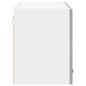 Preview: Hängeschrank mit Tür Riga Grau Sonoma und Weiß 80 x 31 x 40 cm