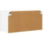 Preview: Hängeschrank mit Tür Riga Grau Sonoma und Weiß 80 x 31 x 40 cm