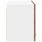 Preview: Hängeschrank mit Regal Riga Altes Holz und Weiß 80 x 31 x 40 cm