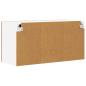 Preview: Hängeschrank mit Regal Riga Altes Holz und Weiß 80 x 31 x 40 cm