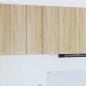 Preview: ARDEBO.de - Hängeschrank mit Tür Riga Sonoma-Eiche und Weiß 30 x 31 x 80 cm