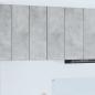 Preview: ARDEBO.de - Hängeschrank mit Regal Riga Betongrau und Weiß 30 x 31 x 80 cm