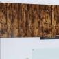 Preview: ARDEBO.de - Hängeschrank mit Regal Riga 2 pcs Geräucherte Eiche und Weiß