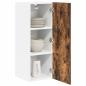 Preview: Hängeschrank mit Regal Riga 2 pcs Geräucherte Eiche und Weiß