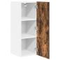 Preview: Hängeschrank mit Regal Riga 2 pcs Geräucherte Eiche und Weiß