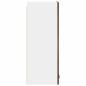 Preview: Hängeschrank mit Regal Riga 2 pcs Geräucherte Eiche und Weiß