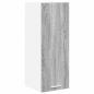 Preview: Hängeschrank Grau Sonoma und Weiß 30 x 31 x 80 cm Holzwerkstoff