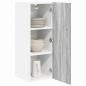 Preview: Hängeschrank Grau Sonoma und Weiß 30 x 31 x 80 cm Holzwerkstoff