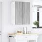 Preview: Hängeschrank Grau Sonoma und Weiß 30 x 31 x 80 cm Holzwerkstoff