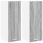 Preview: Hängeschrank Riga 2 pcs Grau Sonoma und Weiß 30 x 31 x 80 cm