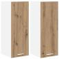 Preview: Hängeschrank Riga 2 pcs Artisan-Eiche und Weiß 30 x 31 x 80 cm