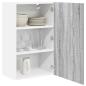Preview: Hängeschrank mit Tür Riga Grau Sonoma und Weiß 50 x 31 x 80 cm