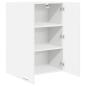 Preview: Hängeschrank mit Regal Riga Weiß 60 x 31 x 80 cm Holzwerkstoff