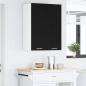Preview: Hängeschrank mit Tür Riga Schwarz Eichen-Optik 60 x 31 x 80 cm