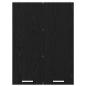 Preview: Hängeschrank mit Tür Riga Schwarz Eichen-Optik 60 x 31 x 80 cm