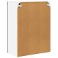 Preview: Hängeschrank mit Tür Riga Schwarz Eichen-Optik 60 x 31 x 80 cm