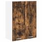 Preview: Hängeschrank mit Regal Riga Geräucherte Eiche 60 x 31 x 80 cm