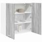 Preview: Hängeschrank Riga Graues Sonoma 80 x 31 x 80 cm Holzwerkstoff