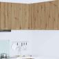 Preview: ARDEBO.de - Hängeschrank Riga Artisan-Eiche und Weiß 57 x 57 x 80 cm