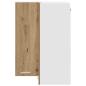 Preview: Hängeschrank Riga Artisan-Eiche und Weiß 57 x 57 x 80 cm