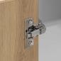 Preview: Hängeschrank Riga Artisan-Eiche und Weiß 57 x 57 x 80 cm