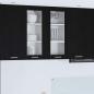 Preview: ARDEBO.de - Hängeschrank Riga 2 pcs Schwarz Eichen-Optik 40 x 31 x 80 cm