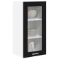 Preview: Hängeschrank Riga 2 pcs Schwarz Eichen-Optik 40 x 31 x 80 cm