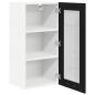 Preview: Hängeschrank Riga 2 pcs Schwarz Eichen-Optik 40 x 31 x 80 cm