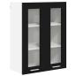 Preview: Hängeschrank mit Tür Riga Schwarz Eichen-Optik 60 x 31 x 80 cm