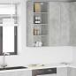 Preview: ARDEBO.de - Hängeschrank Riga Beton Grau 40 x 29,5 x 100 cm Holzwerkstoff