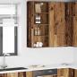 Preview: ARDEBO.de - Hängeschrank Altholz 40 x 29,5 x 100 cm Holzwerkstoff