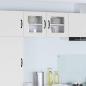 Preview: ARDEBO.de - Küchenhängeschrank mit Regal Weiß 40 x 31 x 40 cm Holzwerkstoff