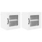 Preview: Küchenhängeschrank 2 pcs Weiß 40 x 31 x 40 cm Holzwerkstoff