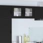 Preview: ARDEBO.de - Küchenhängeschrank 2 pcs Schwarz 40 x 31 x 40 cm Holzwerkstoff
