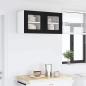 Preview: Küchenhängeschrank 2 pcs Schwarz 40 x 31 x 40 cm Holzwerkstoff