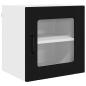 Preview: Küchenhängeschrank 2 pcs Schwarz 40 x 31 x 40 cm Holzwerkstoff