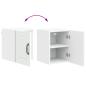 Preview: Küchenhängeschrank mit Regal Weiß 30 x 31 x 40 cm Holzwerkstoff