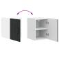 Preview: Küchenhängeschrank 2 pcs Schwarz 30 x 31 x 40 cm Holzwerkstoff