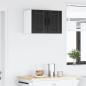 Preview: Wandschrank LUCCA 2 stk. Schwarz Holzwerkstoff